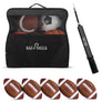 Complete Sports Ball Set w/ Carrying Bag - Soccer, Football, Basketball, Volleyball, Dodgeball, and Pump - Easy Play Sports and Outdoors