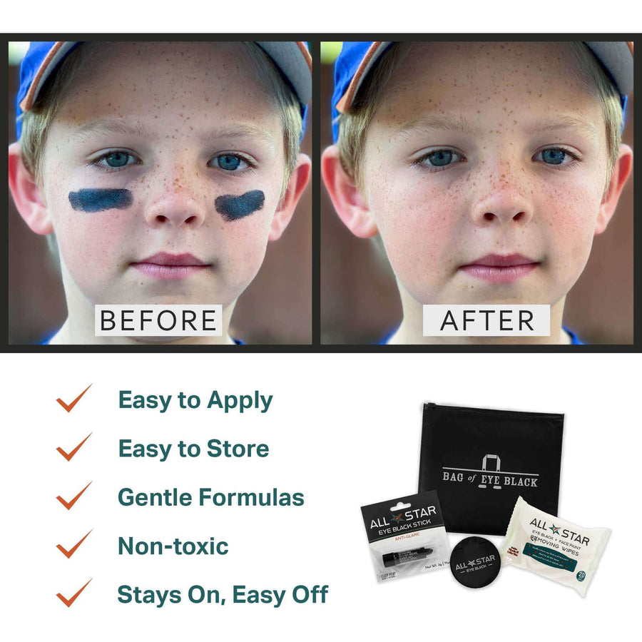 Bag of Eye Black - Anti-Glare Set - Easy Play Sports and Outdoors